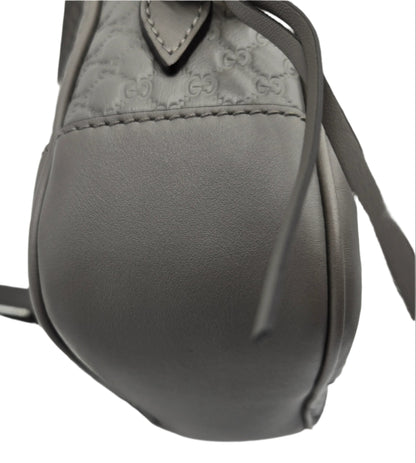 Gucci Microguccissima Leather Bree Grey Crossbody - LIKE NEW
