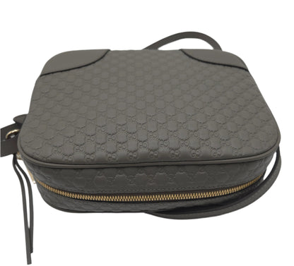 Gucci Microguccissima Leather Bree Grey Crossbody - LIKE NEW