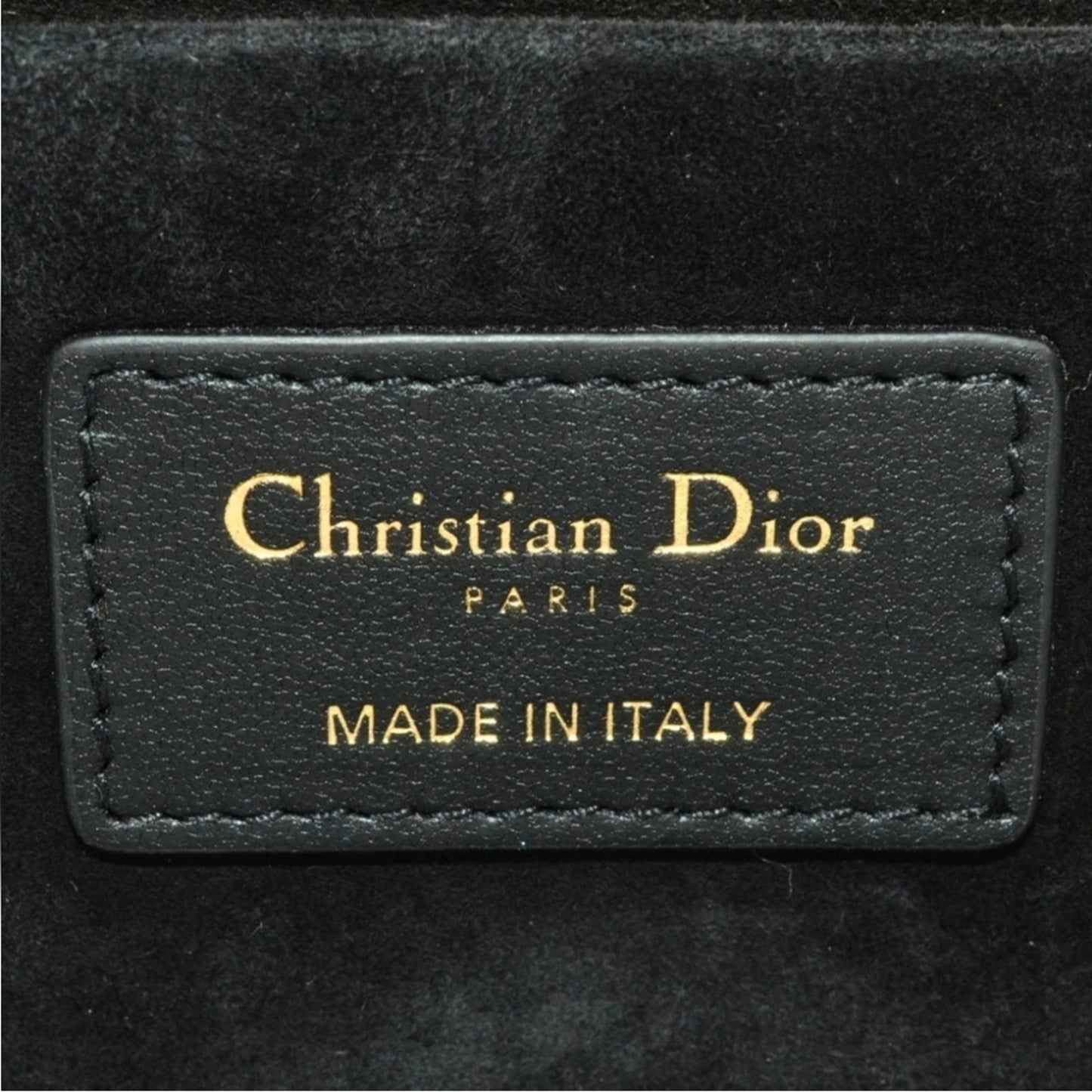 Christian Dior Vanity Bag Shoulder Leather Canvas Black Crossbody/Top Handle