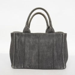 Prada Mini Tote Bag Canapa Denim Black - COA included