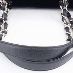 Chanel Caviar Skin GST Chain Tote Bag / Silver Hardware A50955 - COA Included