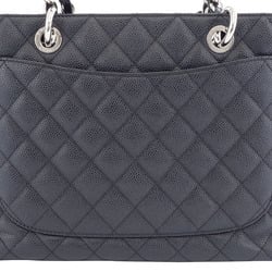 Chanel Caviar Skin GST Chain Tote Bag / Silver Hardware A50955 - COA Included