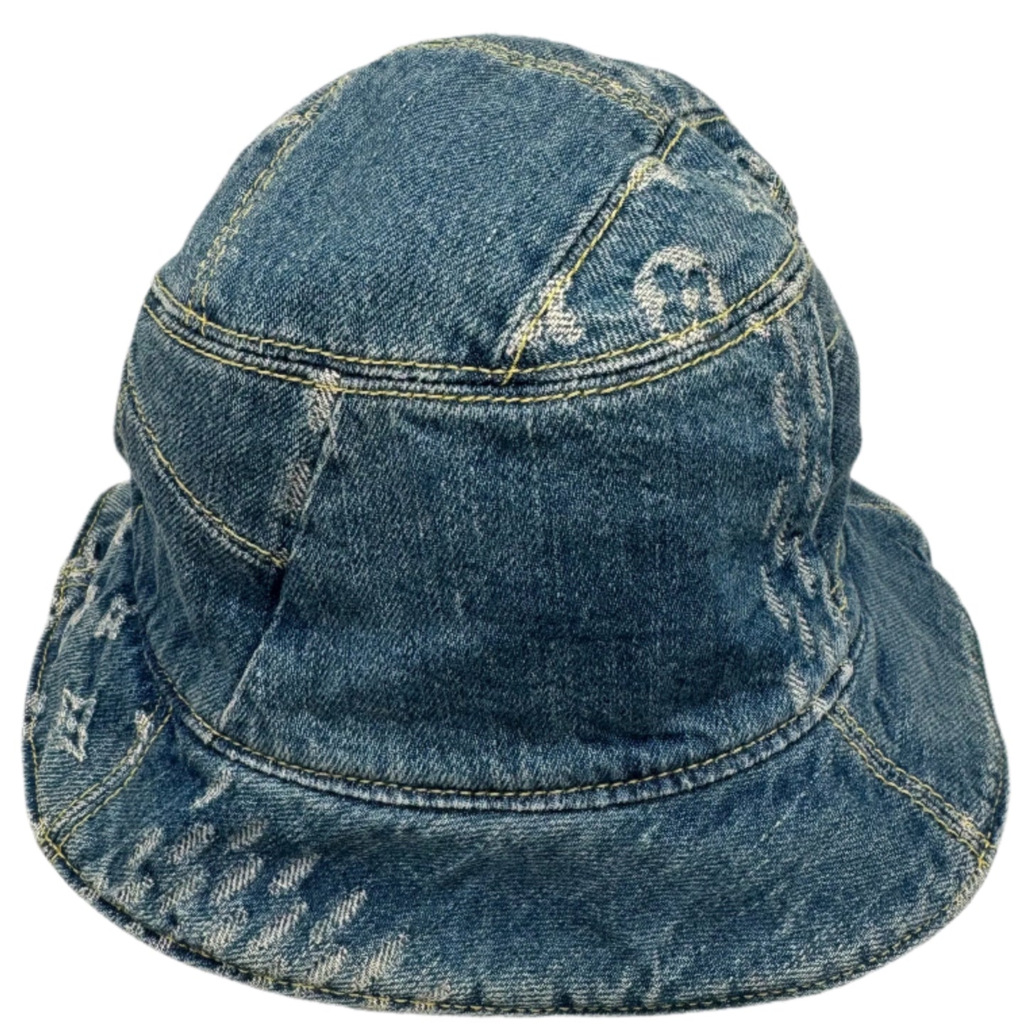 Louis Vuitton Bonnet Damier Giant Wave Monogram Cotton Reversible Bucket Hat - LIKE NEW