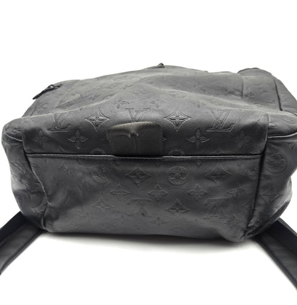 Louis Vuitton Black Embossed&nbsp;Monogram Leather Backpack