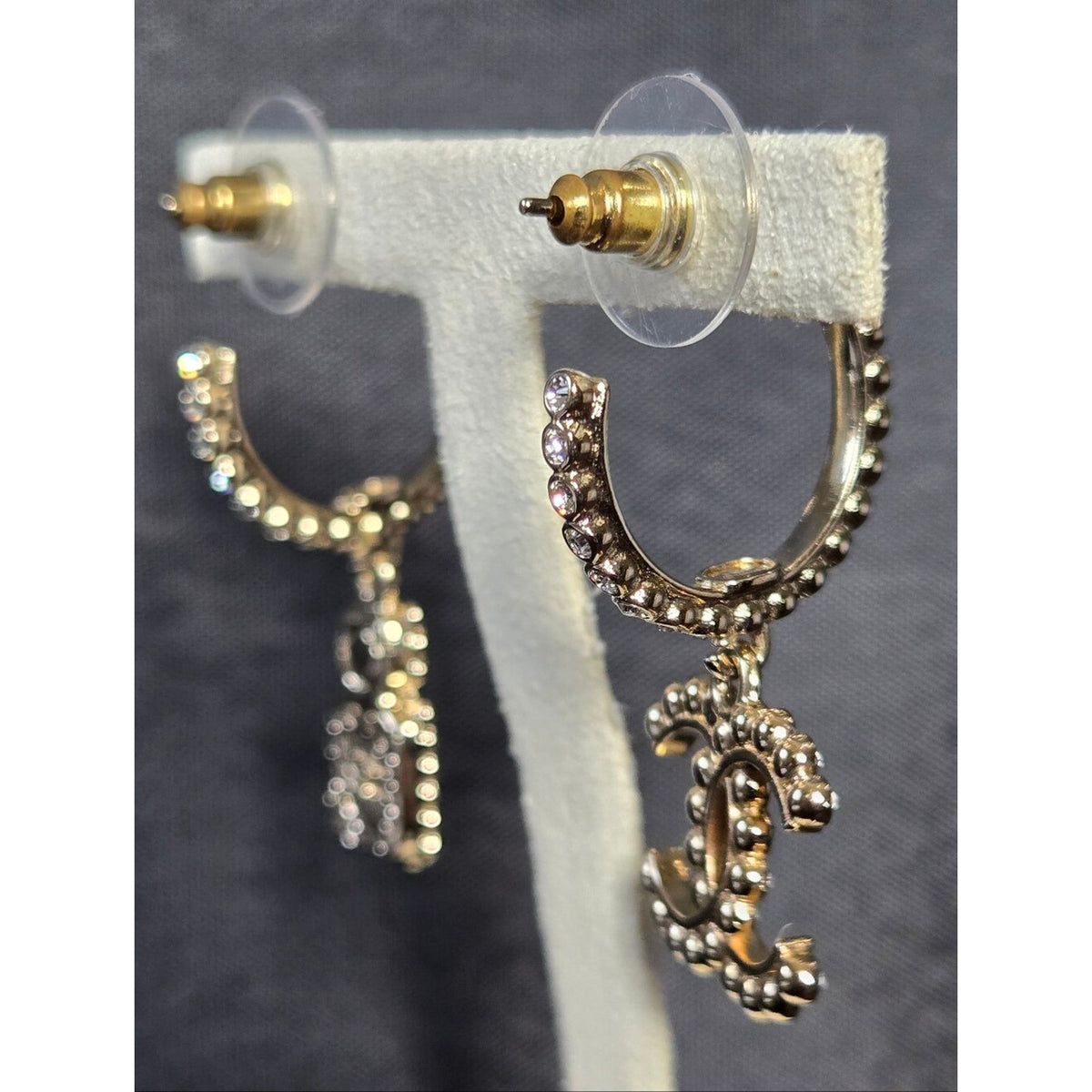 #192 - Chanel 2023 CC Logo & Perfume Bottle Drop Earrings