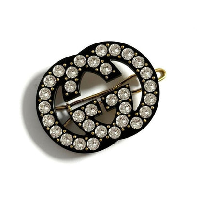 #107 - Gucci Women's Hairpin Hair Clip Barrette Double G