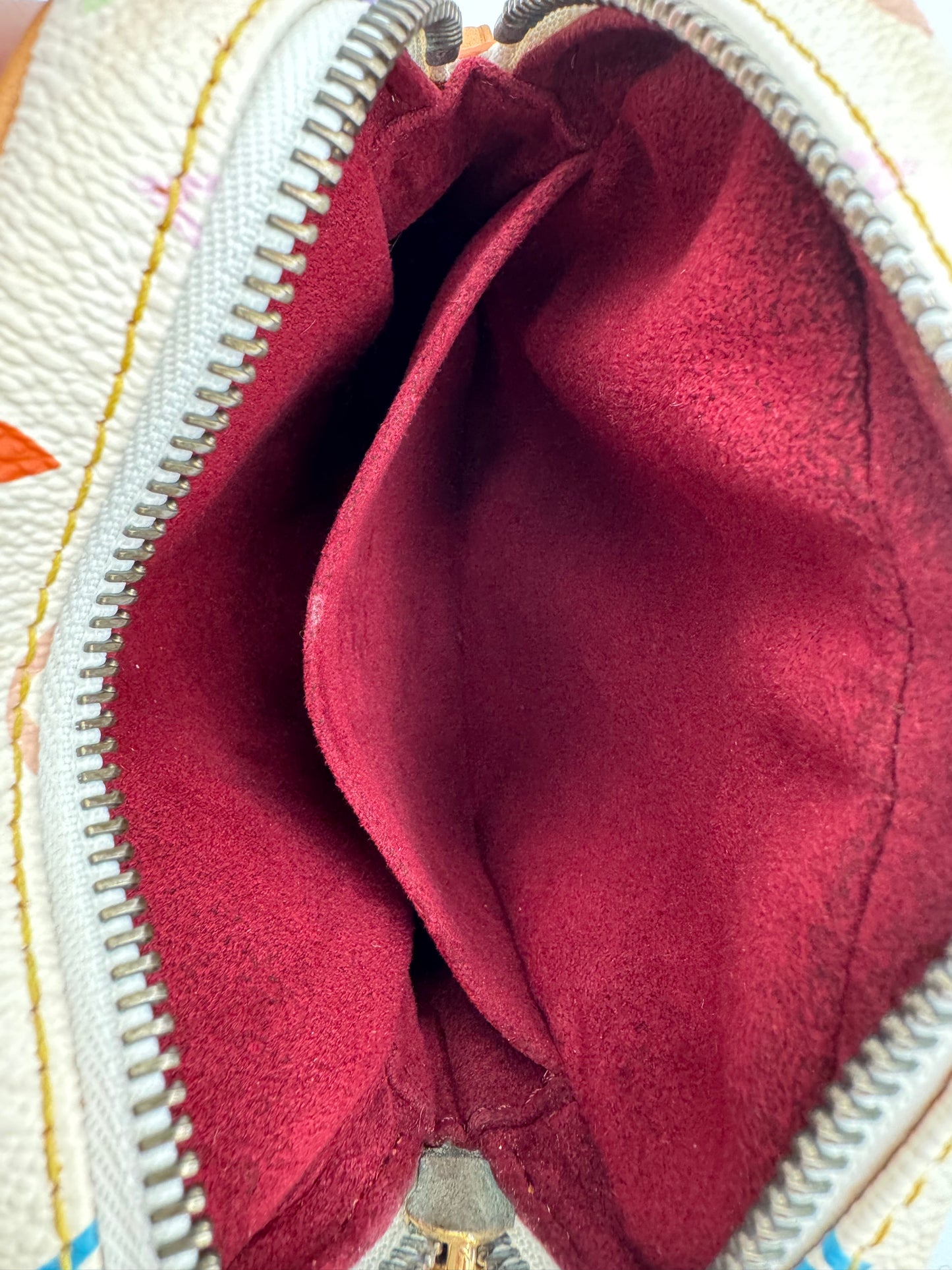 Louis Vuitton Monogram Multicolor Lift Shoulder Bag Pochette Blanc White