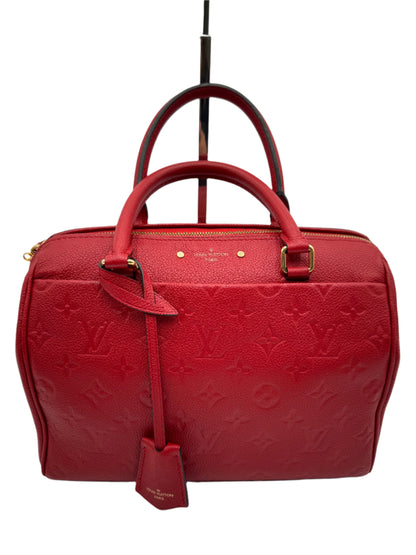 Louis Vuitton Speedy Bandouliere 25 Boston Bag Monogram Empreinte Scarlet (Red)