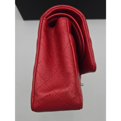 Chanel Double Flap Caviar Mefium Silver Hardware SERIES 20