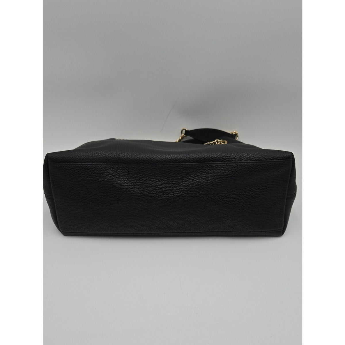 Gucci Interlocking G Soho Chain Tote Handbag, Leather, Black, 536196 - COA incl