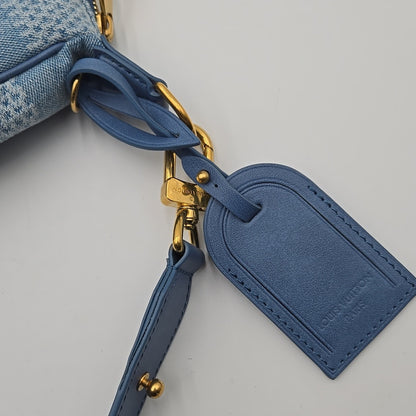 Loius Vuitton Denim Damier Limited Ed. Large Pouch - COA included