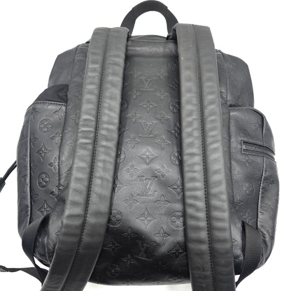 Louis Vuitton Black Embossed&nbsp;Monogram Leather Backpack