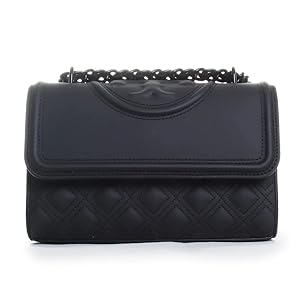 Tory Burch Fleming Matte Convertible Shoulder Bag Black