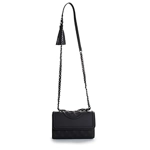 Tory Burch Fleming Matte Convertible Shoulder Bag Black