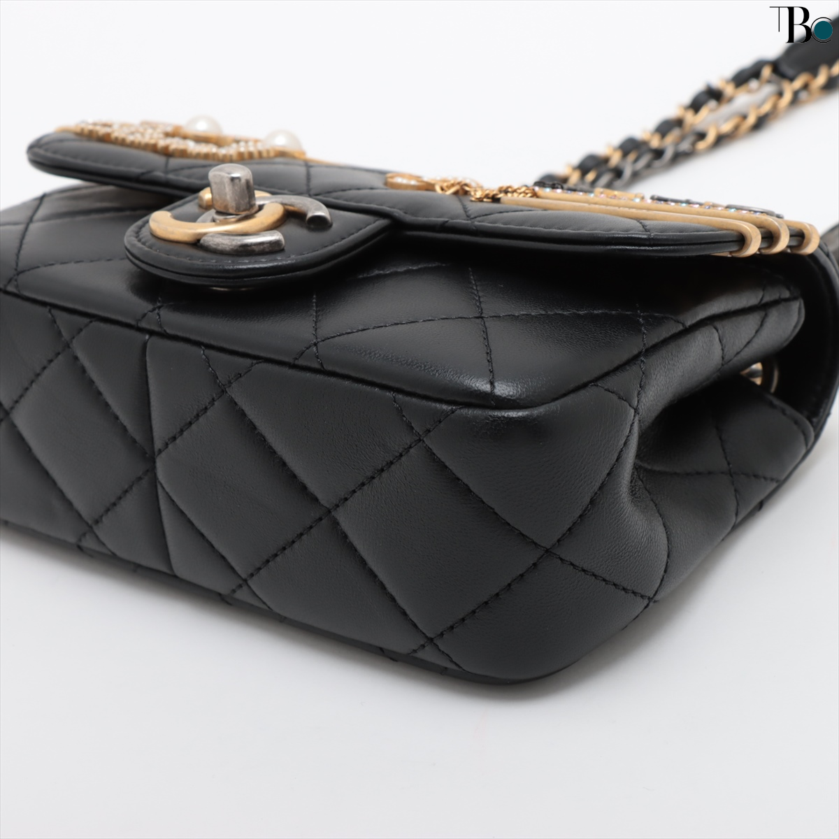 Chanel Coco Clips Flap Bag Embellished Quilted Lambskin Small - LIKE NEW