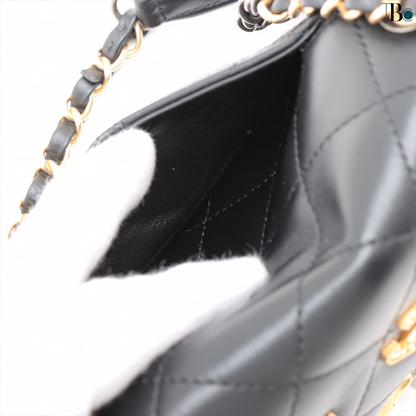 Chanel Coco Clips Flap Bag Embellished Quilted Lambskin Small - LIKE NEW