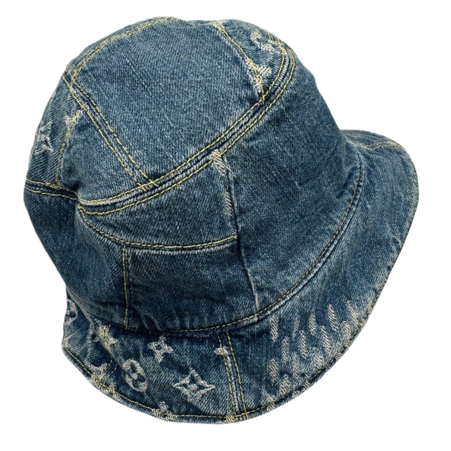 Louis Vuitton Bonnet Damier Giant Wave Monogram Cotton Reversible Bucket Hat - LIKE NEW