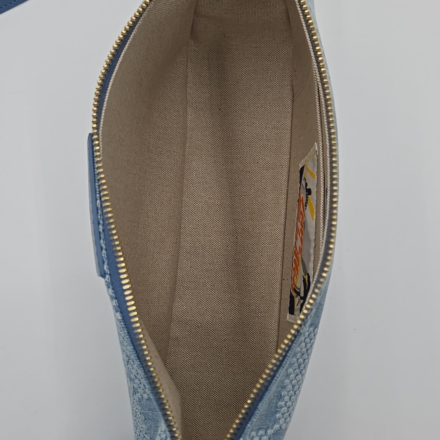 Loius Vuitton Denim Damier Limited Ed. Large Pouch - COA included