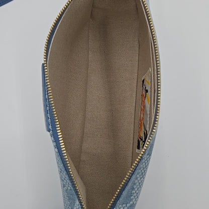 Loius Vuitton Denim Damier Limited Ed. Large Pouch - COA included