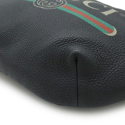 Gucci Sherry Line Belt Bag, Waist Pouch, Body Leather, Black, 493869_2