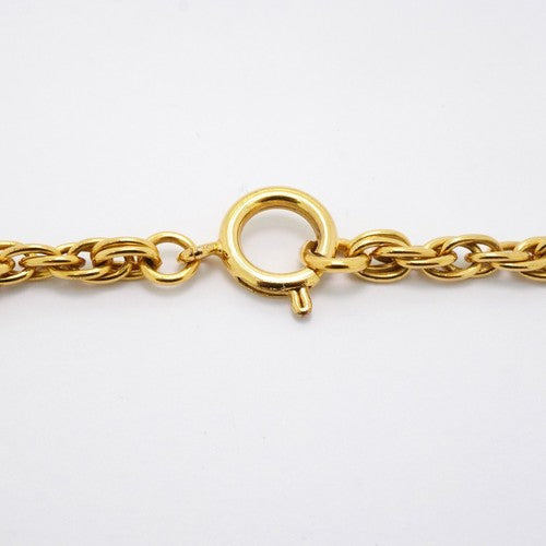 Chanel Necklace Coco Mark Circle GP Plated Gold
