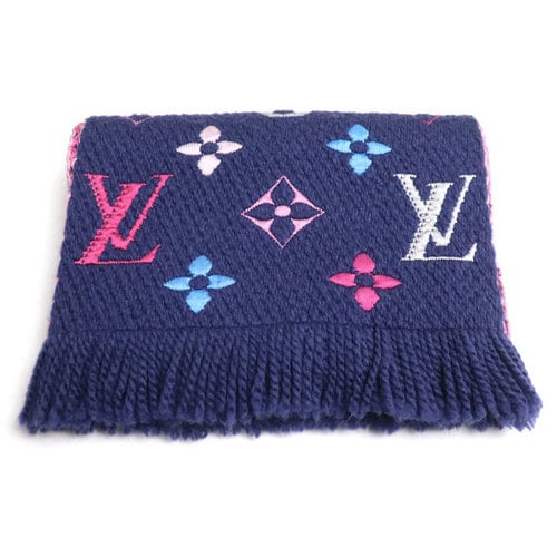 LOUIS VUITTON Echarpe Logomania Muffler/Scarf Navy Multi M70899 GM0138