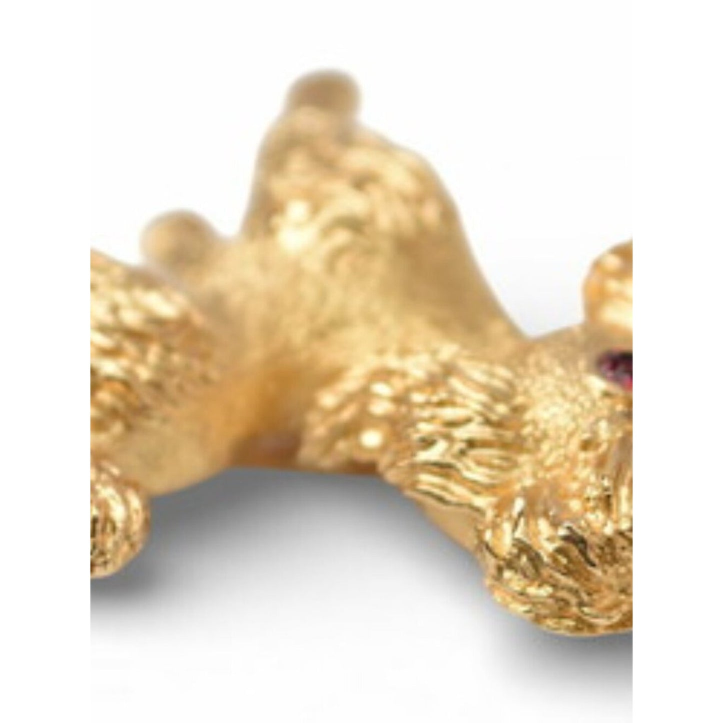 #137 - Christian Dior Pin Brooch Toy Poodle Dog Motif Rhinestone Gold