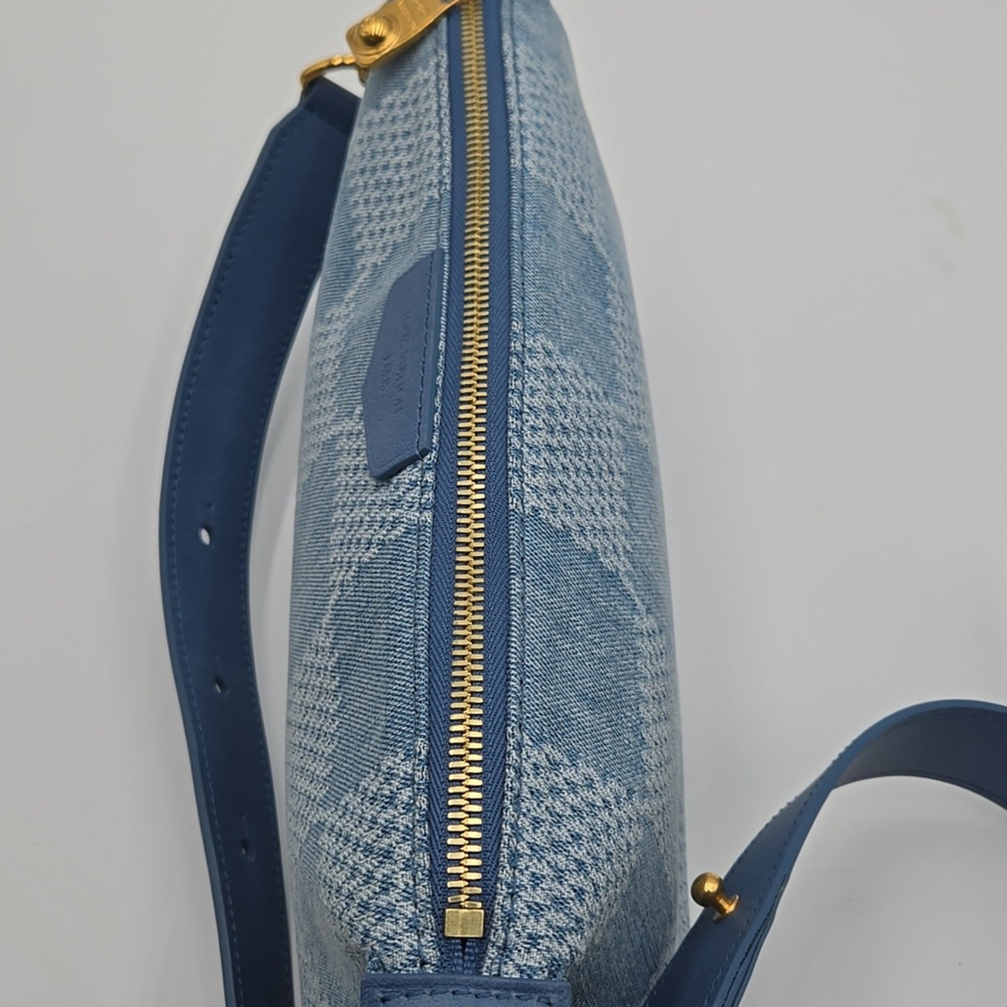 Loius Vuitton Denim Damier Limited Ed. Large Pouch - COA included