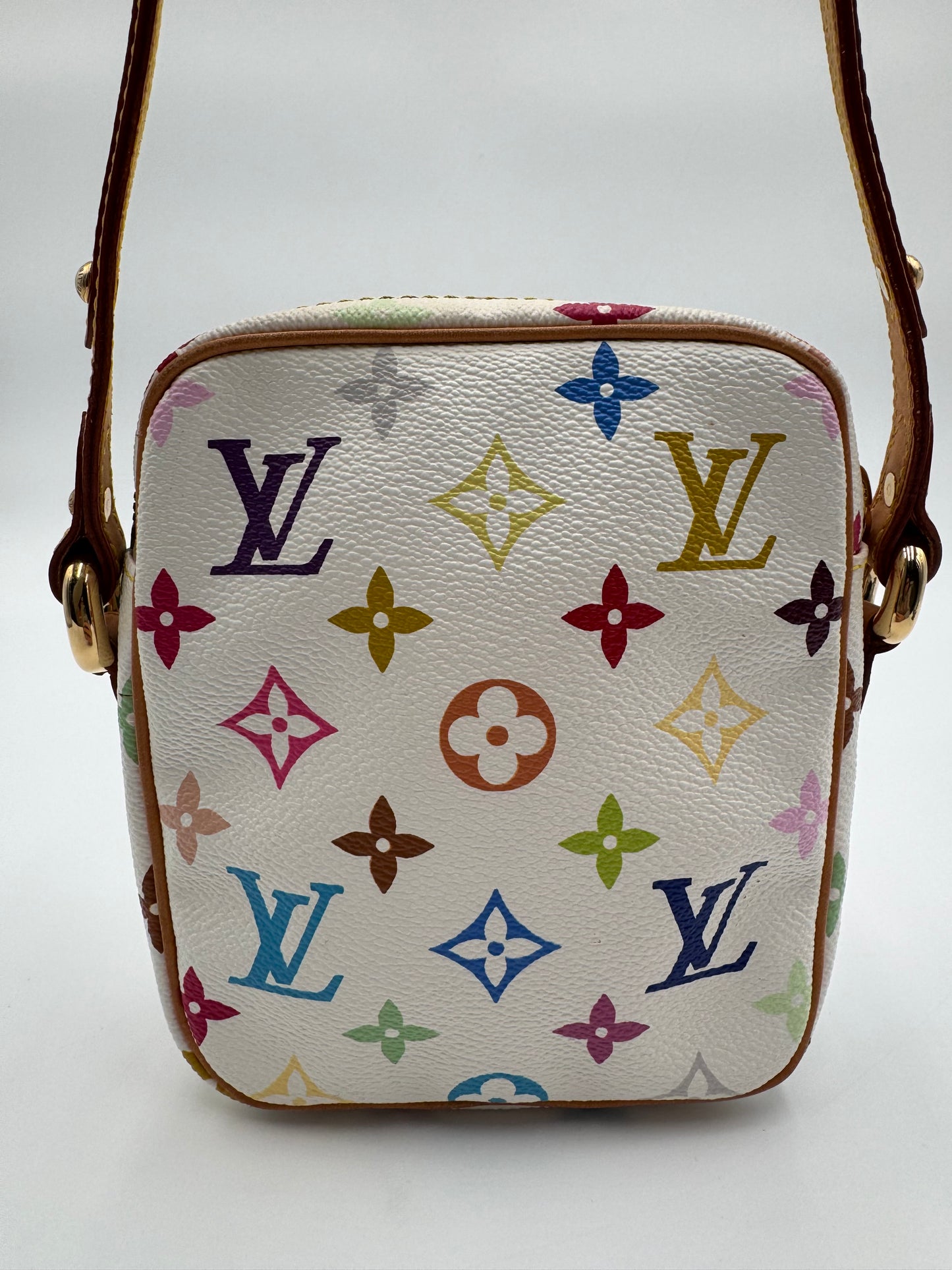 Louis Vuitton Monogram Multicolor Lift Shoulder Bag Pochette Blanc White