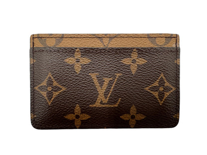 Louis Vuitton Porte Carte Monogram Reverse Business Card Holder - LIKE NEW