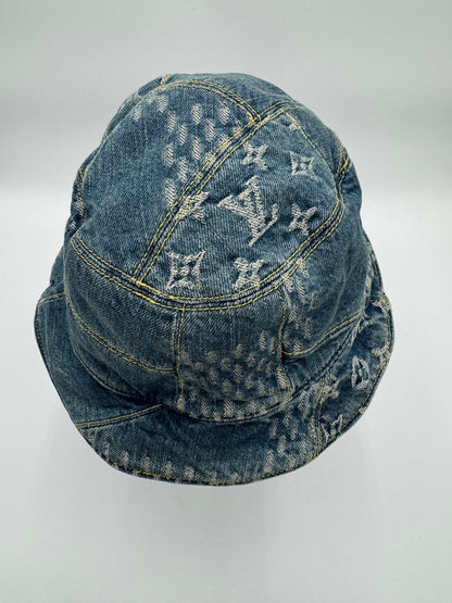 Louis Vuitton Bonnet Damier Giant Wave Monogram Cotton Reversible Bucket Hat - LIKE NEW