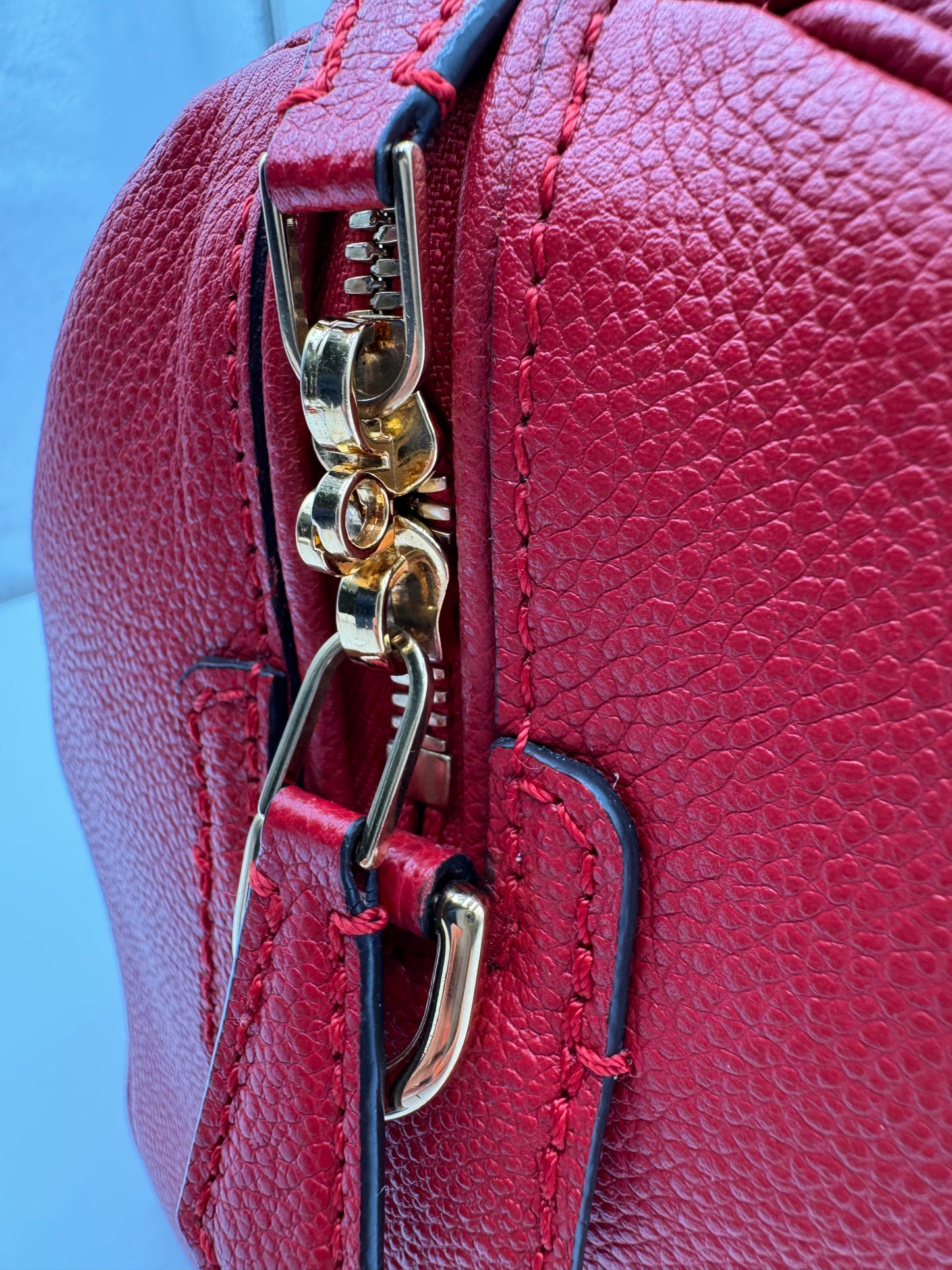 Louis Vuitton Speedy Bandouliere 25 Boston Bag Monogram Empreinte Scarlet (Red)