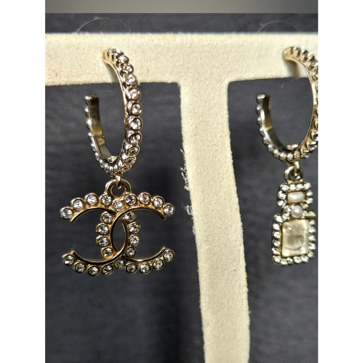 #192 - Chanel 2023 CC Logo & Perfume Bottle Drop Earrings