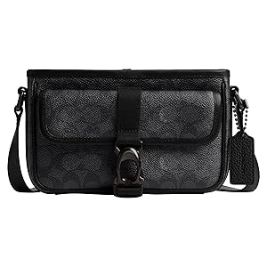 COACH Beck Slim File Bag Crossbody in Signature Charcoal - New With Tags