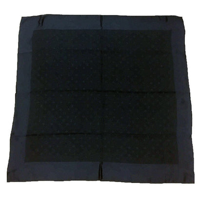 LOUIS VUITTON Carré Monaco Scarf Muffler Monogram Navy 100% Silk  - Unisex