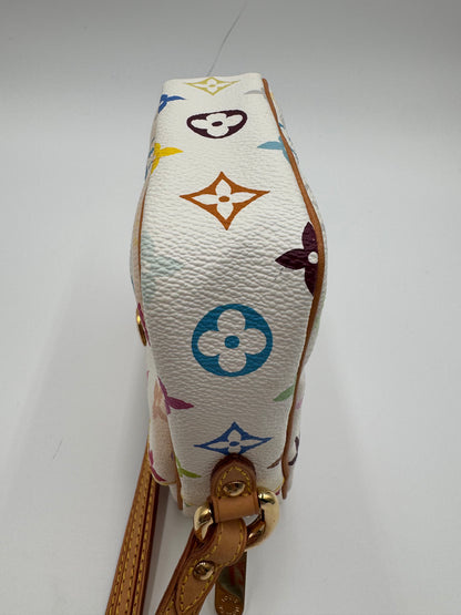 Louis Vuitton Monogram Multicolor Lift Shoulder Bag Pochette Blanc White