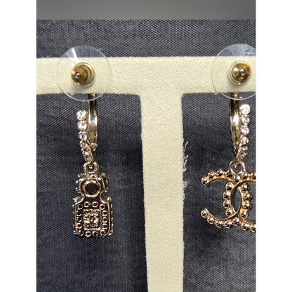 #192 - Chanel 2023 CC Logo & Perfume Bottle Drop Earrings