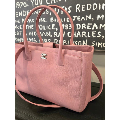 CHANEL Cerf Tote Pink Silver Hardware Series 20 - COA included
