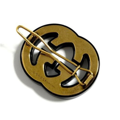 #107 - Gucci Women's Hairpin Hair Clip Barrette Double G