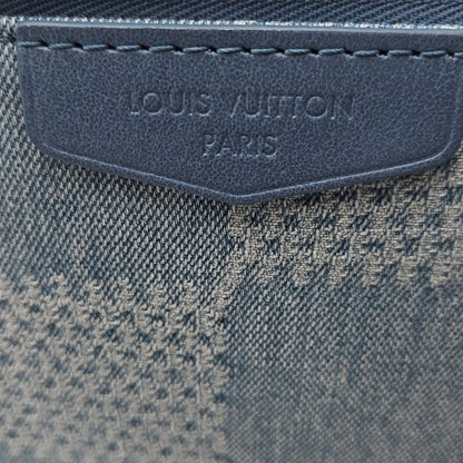 Loius Vuitton Denim Damier Limited Ed. Large Pouch - COA included