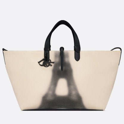 🔥🔥Christian Dior Toujours Large Handbag, Canvas/Leather
