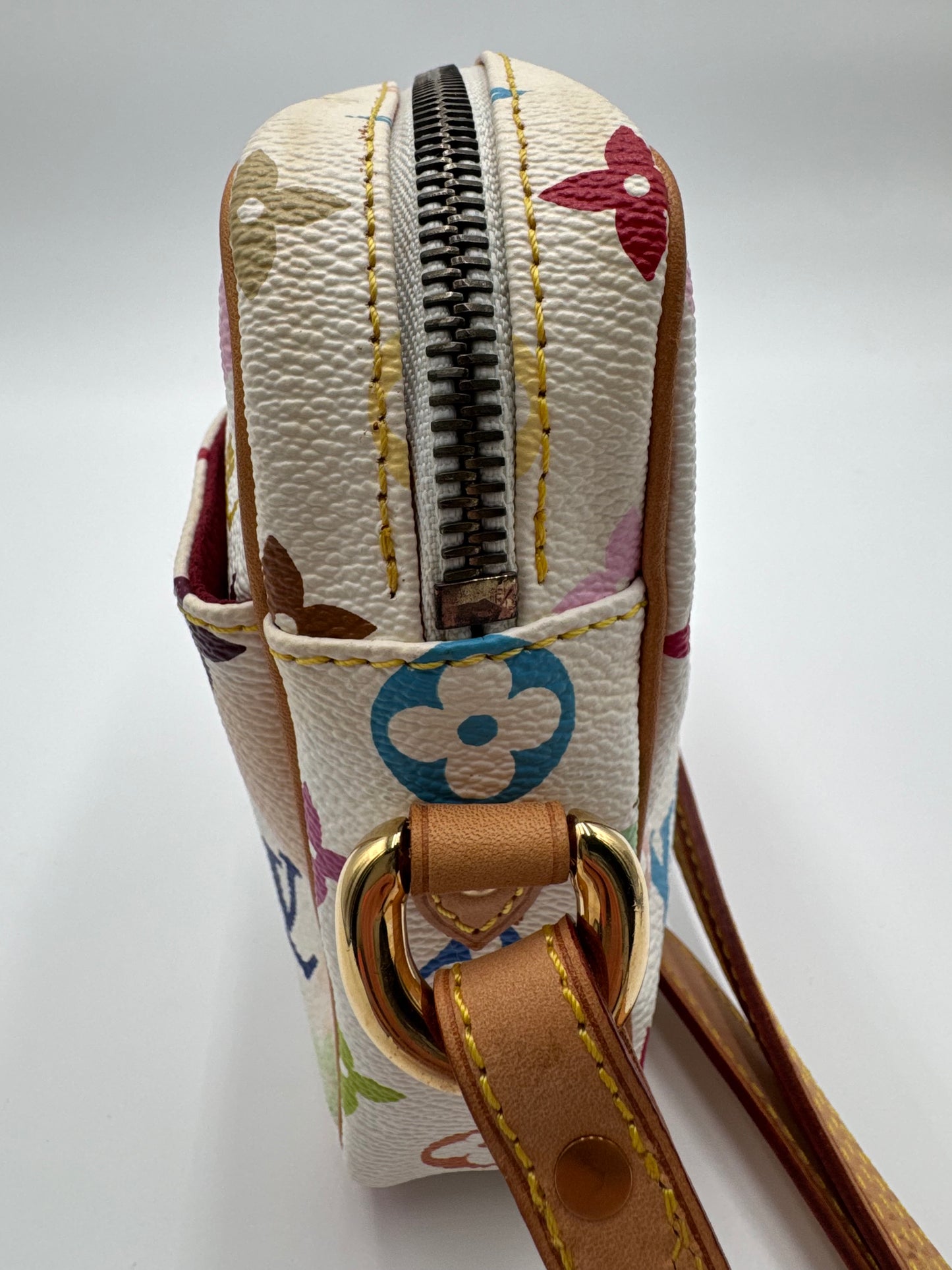Louis Vuitton Monogram Multicolor Lift Shoulder Bag Pochette Blanc White