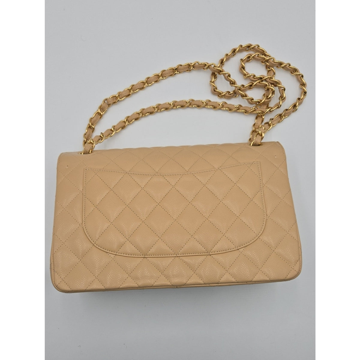 Chanel Jumbo Double Flap Caviar Beige SERIES