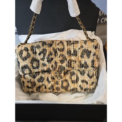 CHANEL Maxi Flap 38cm 2026 - Cheetah