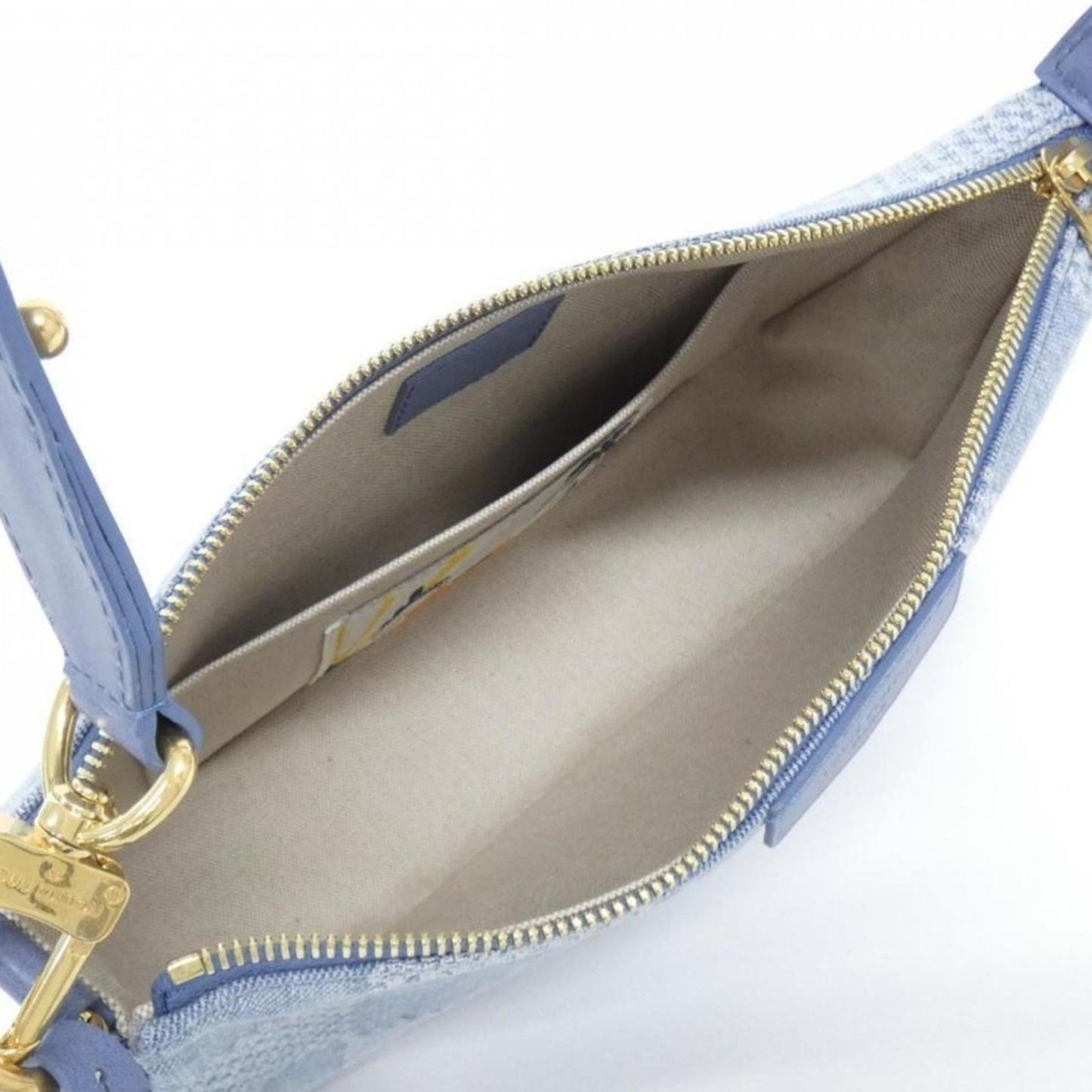 Loius Vuitton Denim Damier Limited Ed. Large Pouch - COA included