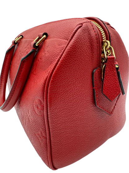 Louis Vuitton Speedy Bandouliere 25 Boston Bag Monogram Empreinte Scarlet (Red)