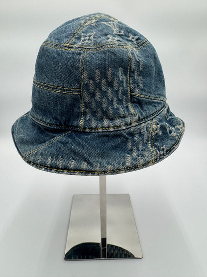Louis Vuitton Bonnet Damier Giant Wave Monogram Cotton Reversible Bucket Hat - LIKE NEW
