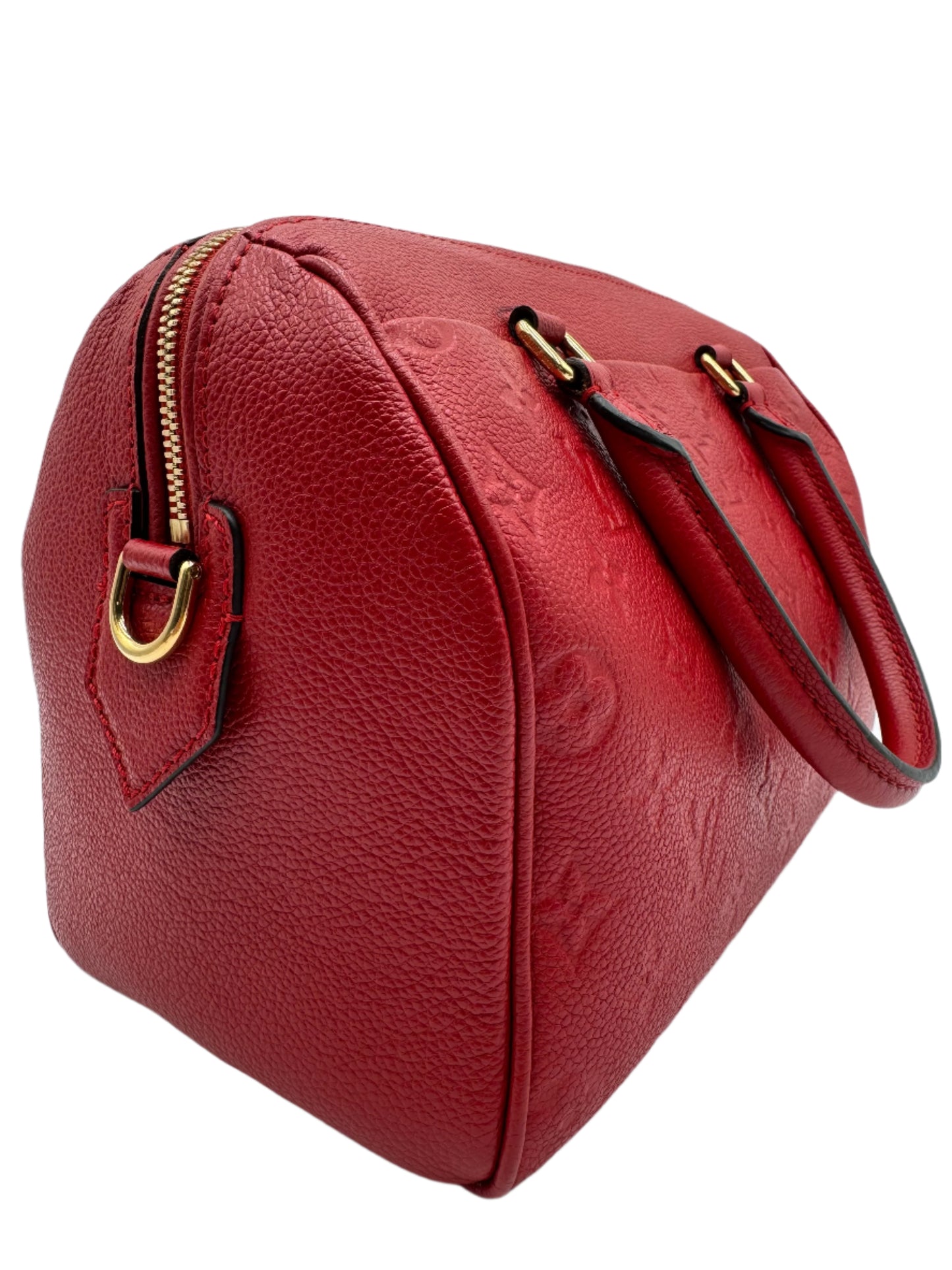 Louis Vuitton Speedy Bandouliere 25 Boston Bag Monogram Empreinte Scarlet (Red)