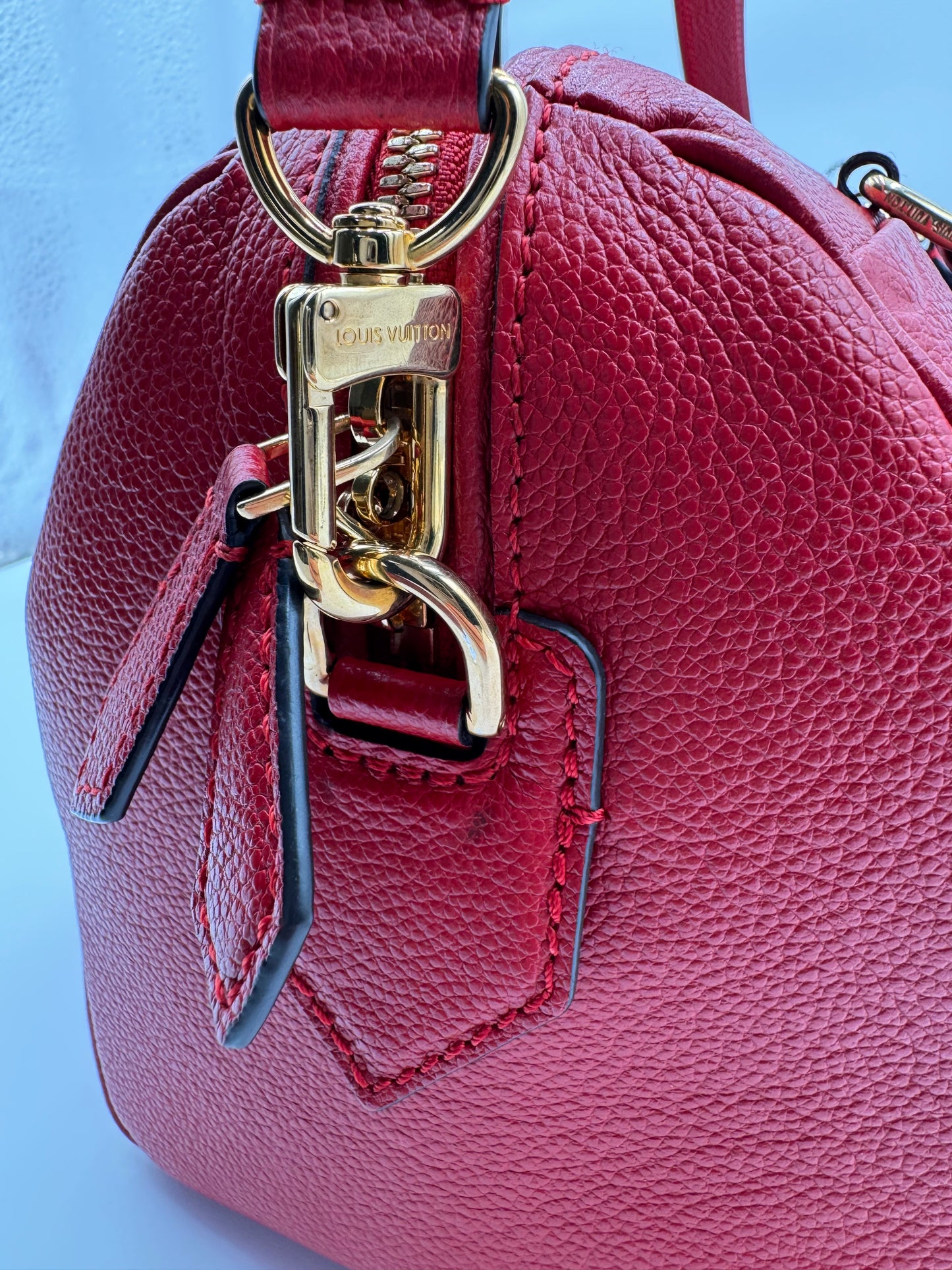 Louis Vuitton Speedy Bandouliere 25 Boston Bag Monogram Empreinte Scarlet (Red)