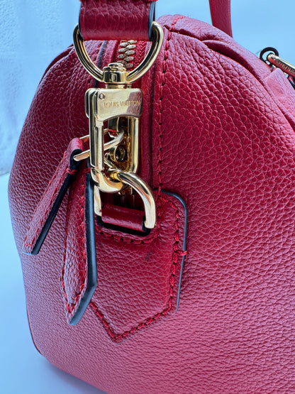 Louis Vuitton Speedy Bandouliere 25 Boston Bag Monogram Empreinte Scarlet (Red)